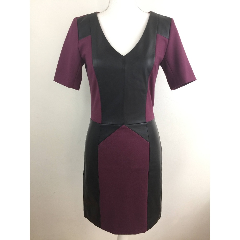 Rebecca Minkoff Black Burgundy Harriet Leather